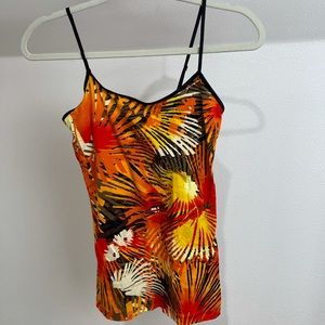 Orange/Red Print Cami